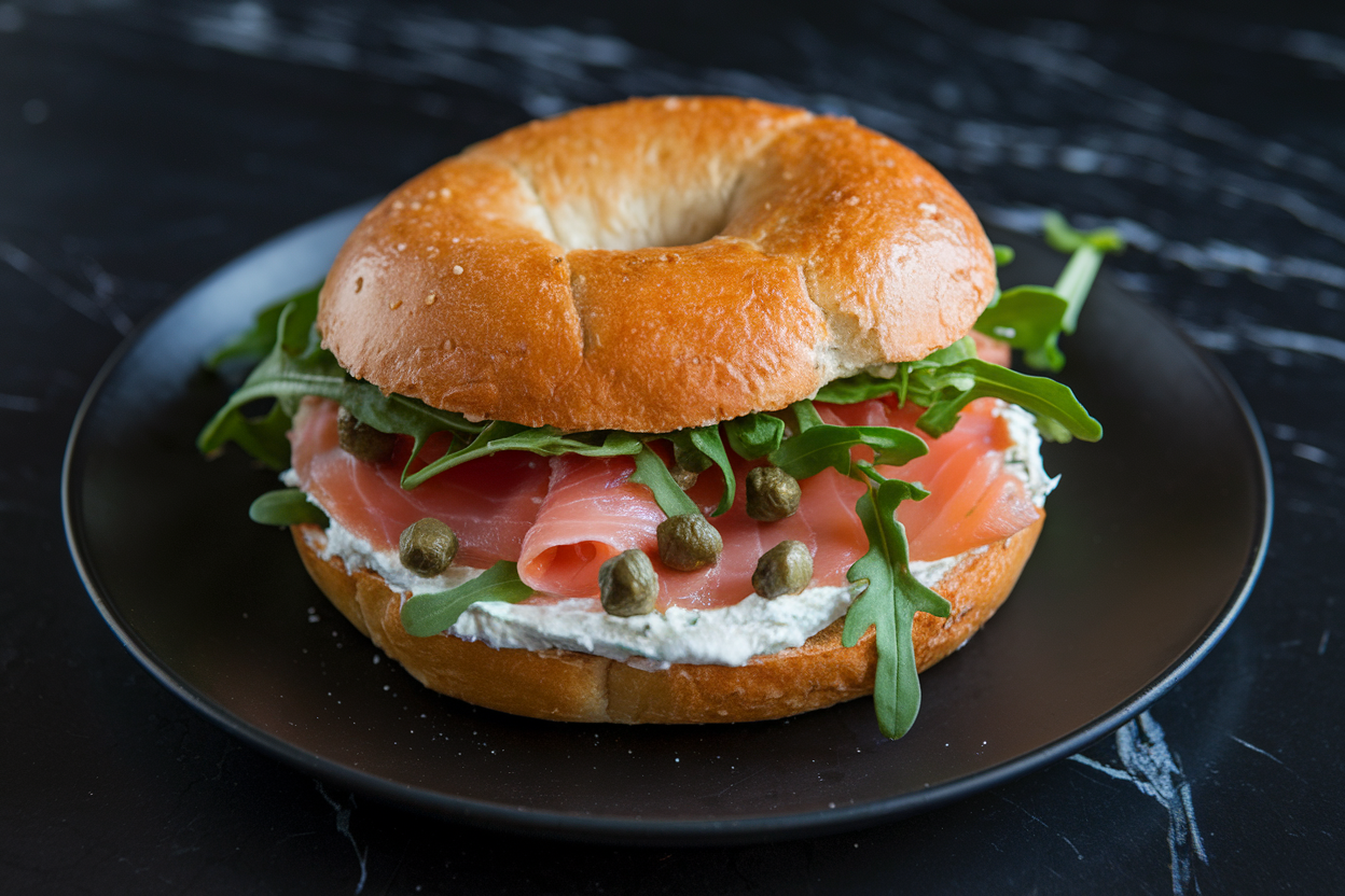 salmon bagel